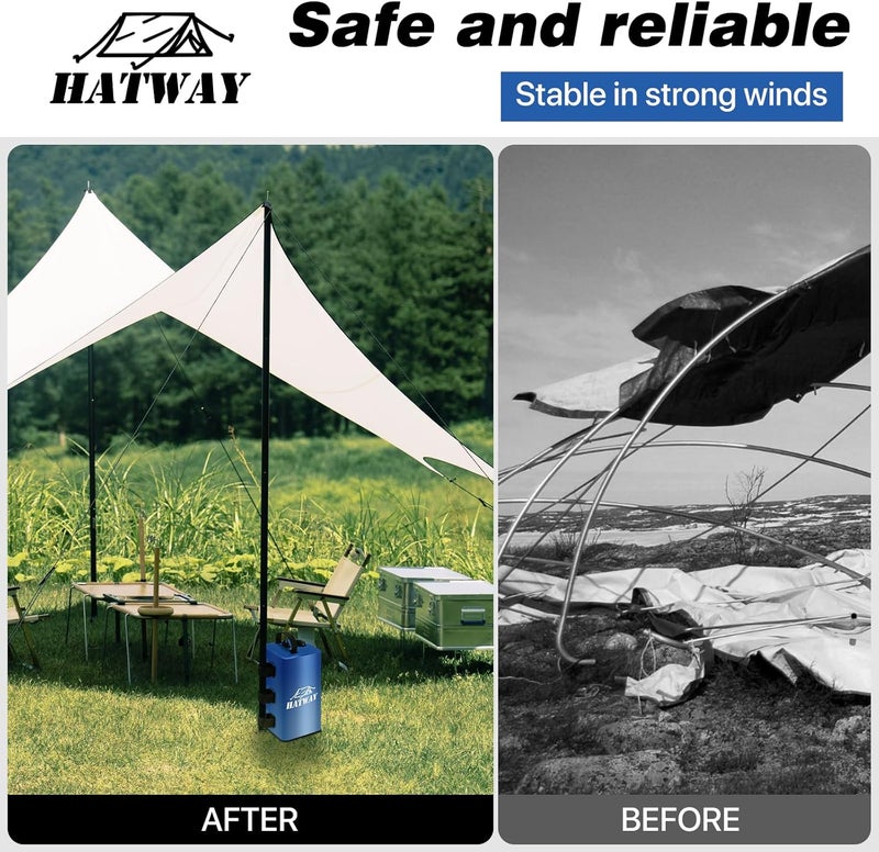 Hatway Canopy Water Weight Bag,88 LBS Water Tent Weights Set of 4 Leg Weights for Pop Up Canopy,Gazebo,Canopies,Tent-4 * 10L-Blue - Image 5